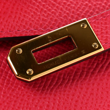 Epsom Kelly Longue Wallet Rose Extreme