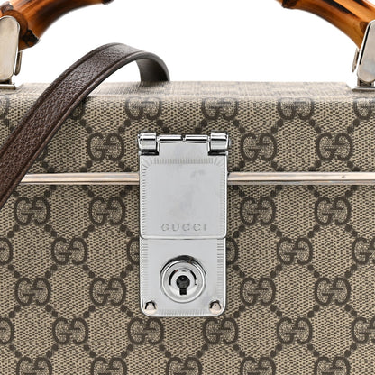 GG Supreme Monogram Globe-Trotter Beauty Case Brown