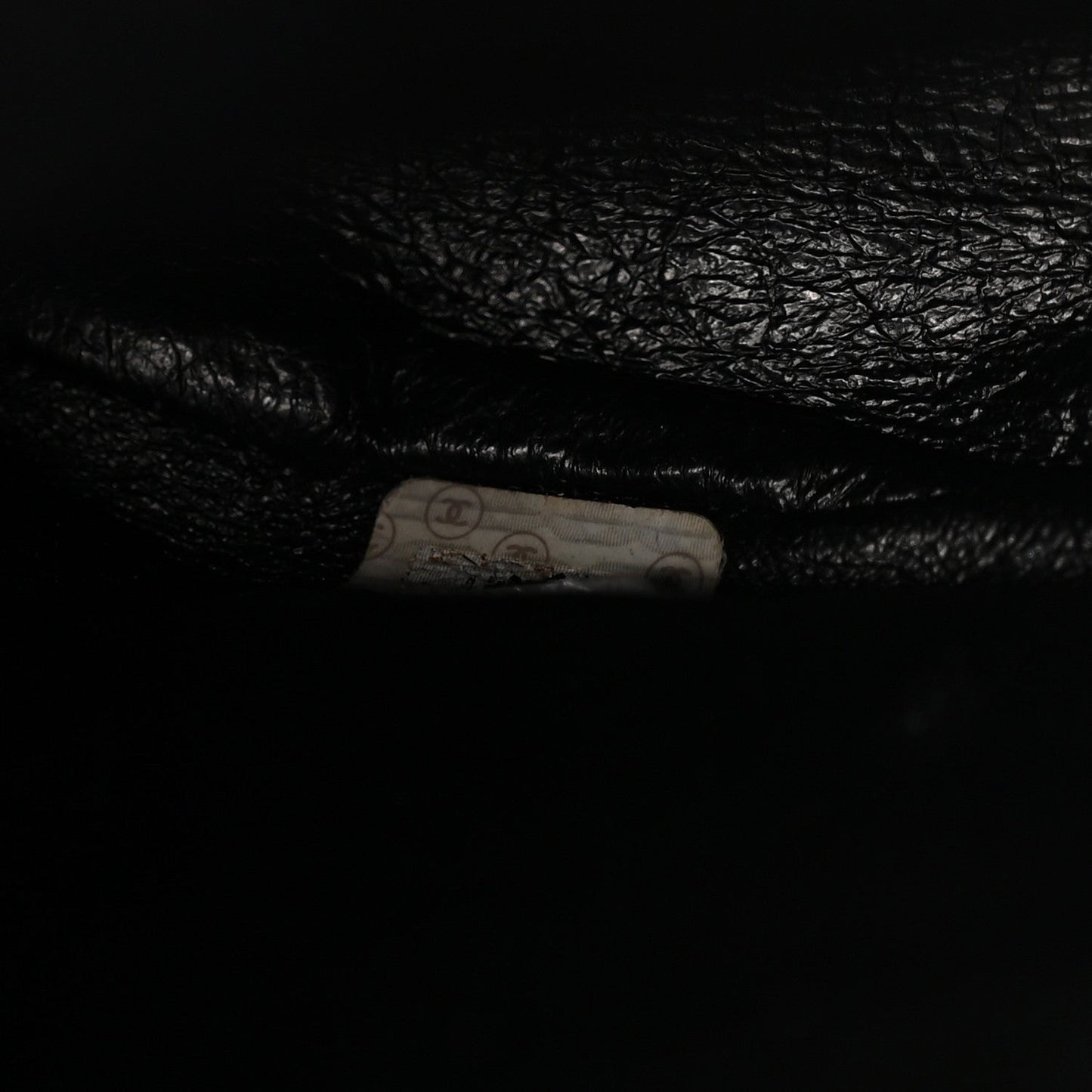 Lambskin Quilted Drawstring Backpack Black