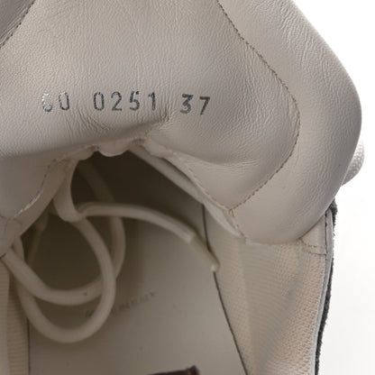 Metallic Calfskin Technical Nylon LV Archlight Sneakers 37 White Silver