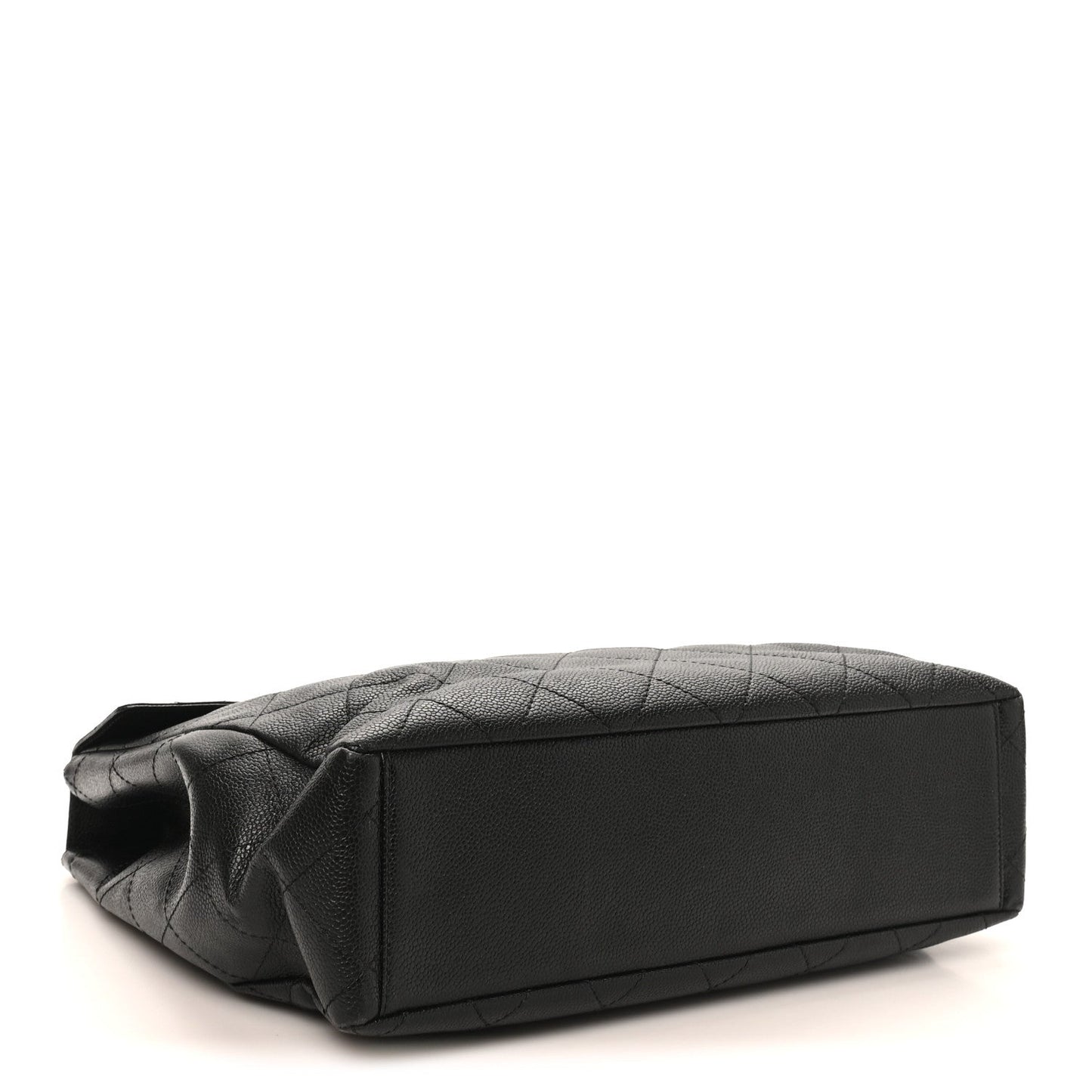 Caviar Quilted Single Flap Black