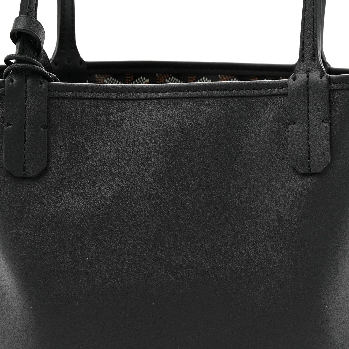 Goyardine Reversible Mini Anjou Black