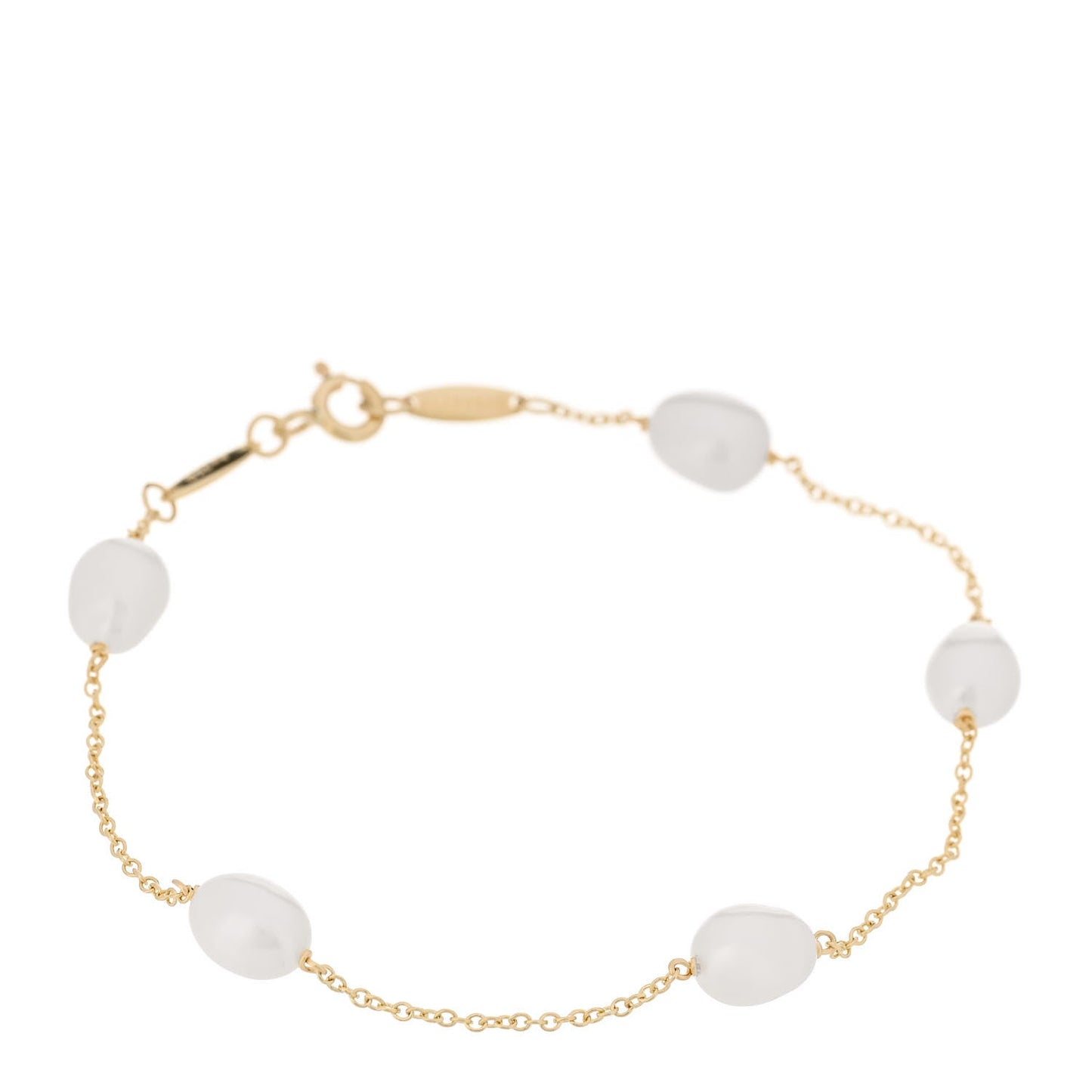 18K Yellow Gold Cultured Pearl 6-6.5mm Elsa Peretti Pearls By The Yard Bracelet