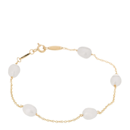 18K Yellow Gold Cultured Pearl 6-6.5mm Elsa Peretti Pearls By The Yard Bracelet