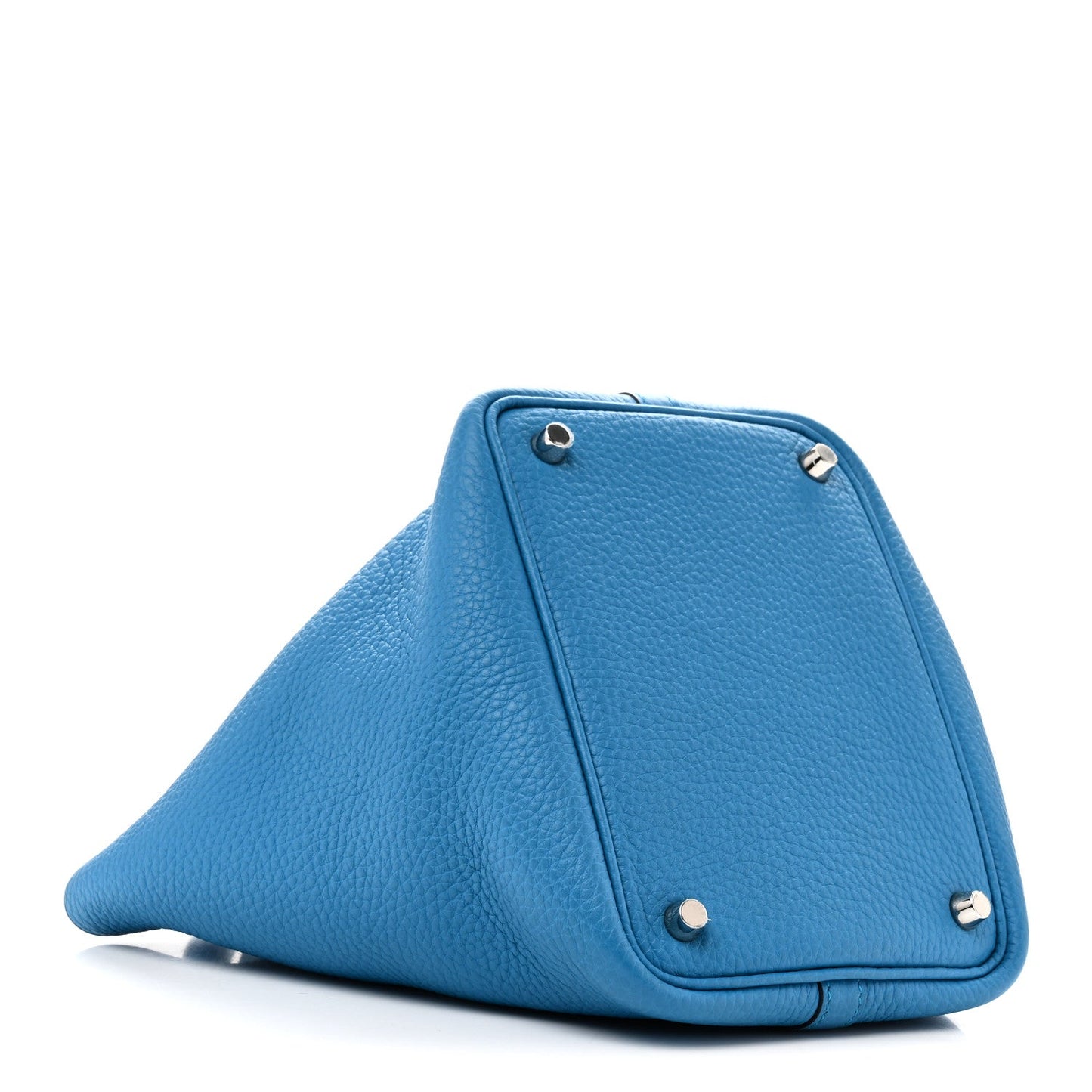 Taurillon Clemence Picotin Lock 18 PM  Bleu Frida