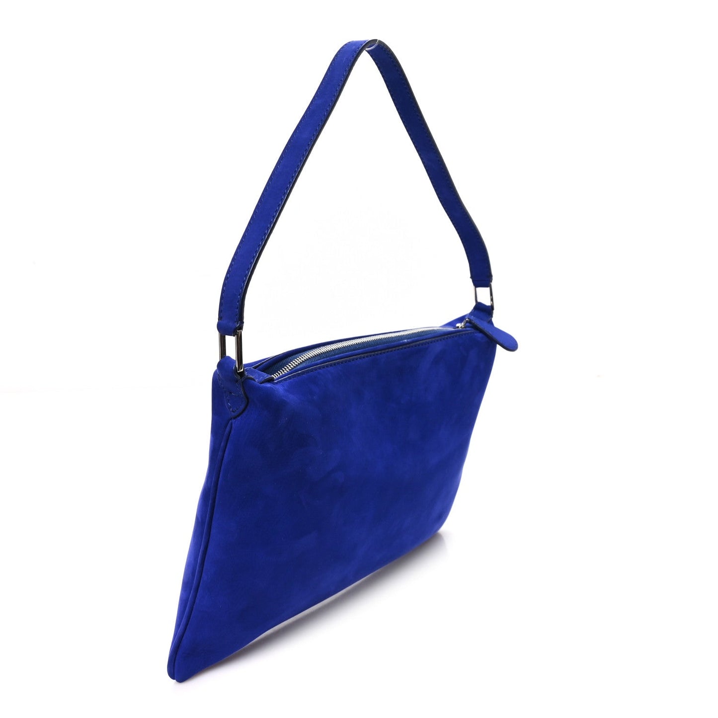 Nubuck Small Morgan Shoulder Bag Cobalt