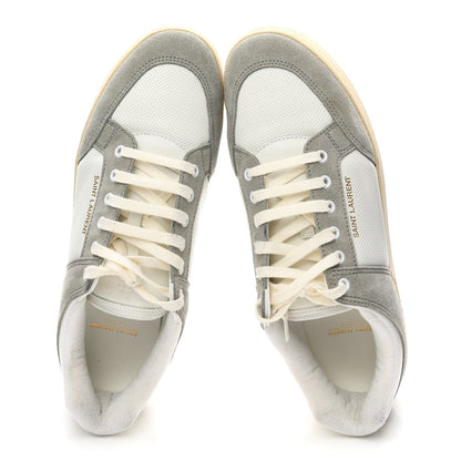 Calfskin Perforated Suede Mens SL61 Sneakers 45 Blanc Optique Paris