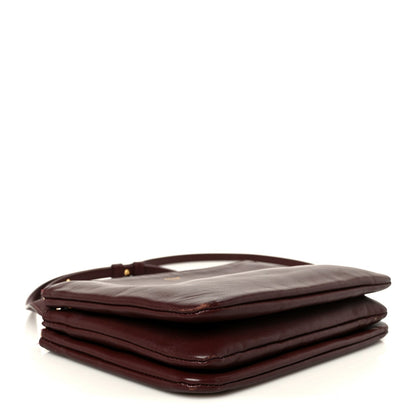 Lambskin Small Trio Crossbody Bag Burgundy