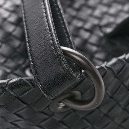 Nappa Intrecciato Medium Roma Tote Black
