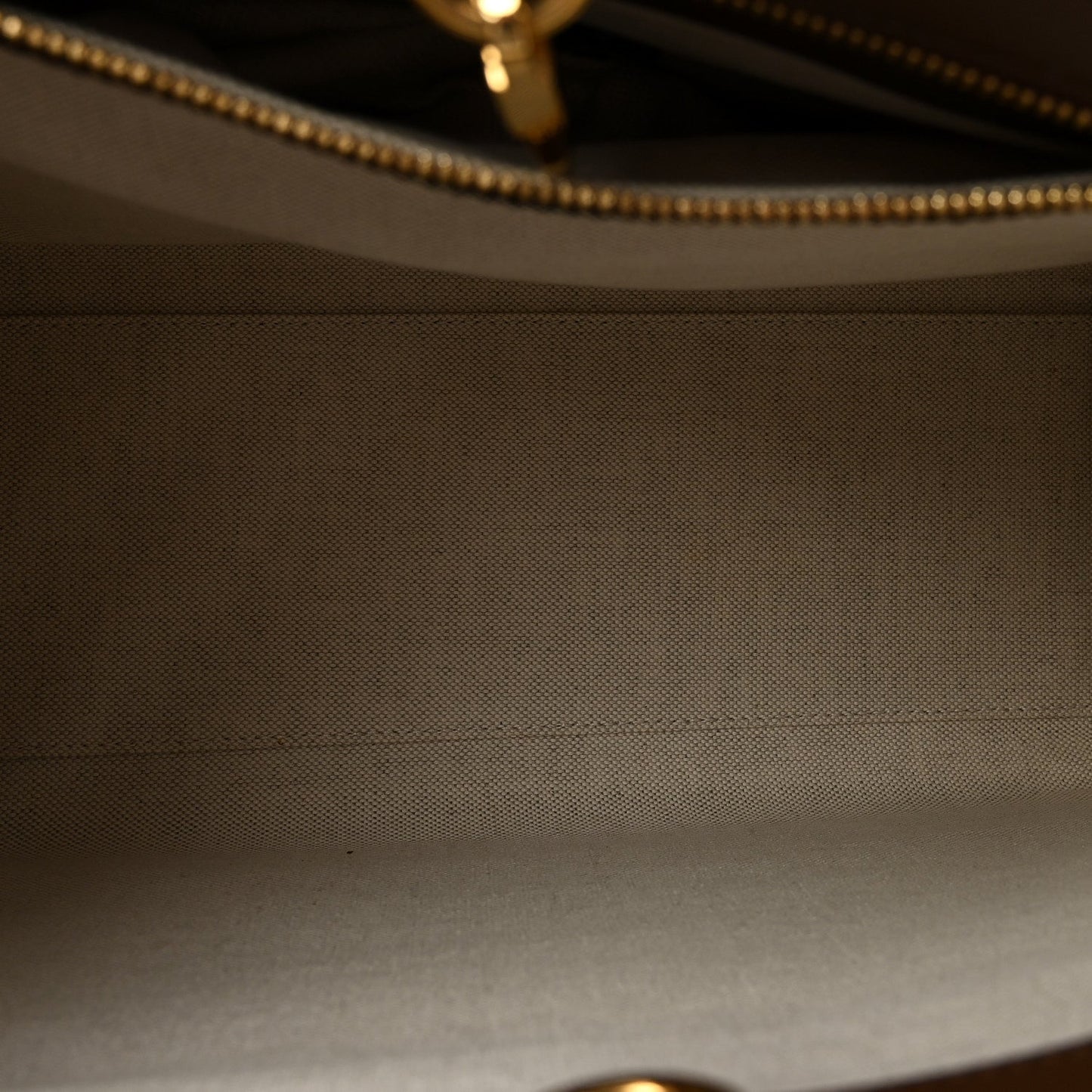 GG Supreme Monogram Azalea Calfskin Small Retro Interlocking G Tote Bag Beige Ebony Brown Sugar