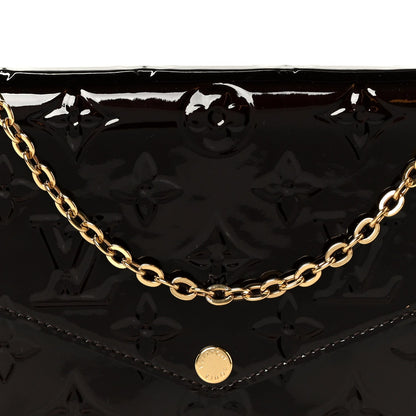 Vernis Pochette Felicie Chain Wallet Amarante