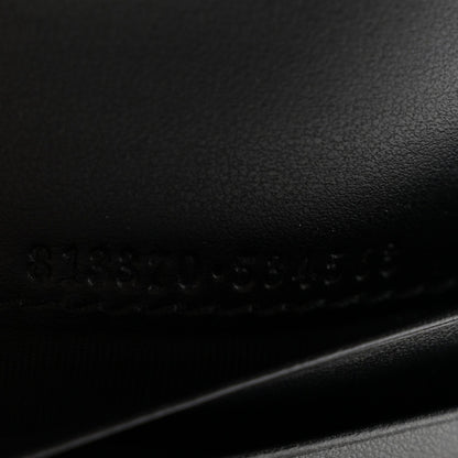 Calfskin Matelasse GG Marmont Compact Wallet Black
