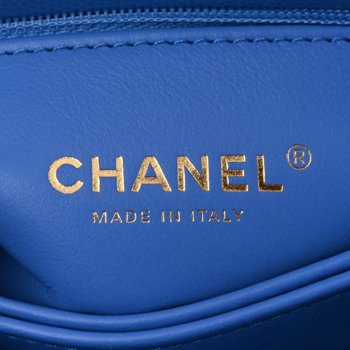 Caviar Quilted Mini Coco Handle Flap Blue