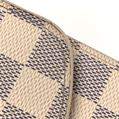 Damier Azur Emilie Wallet Rose Ballerine