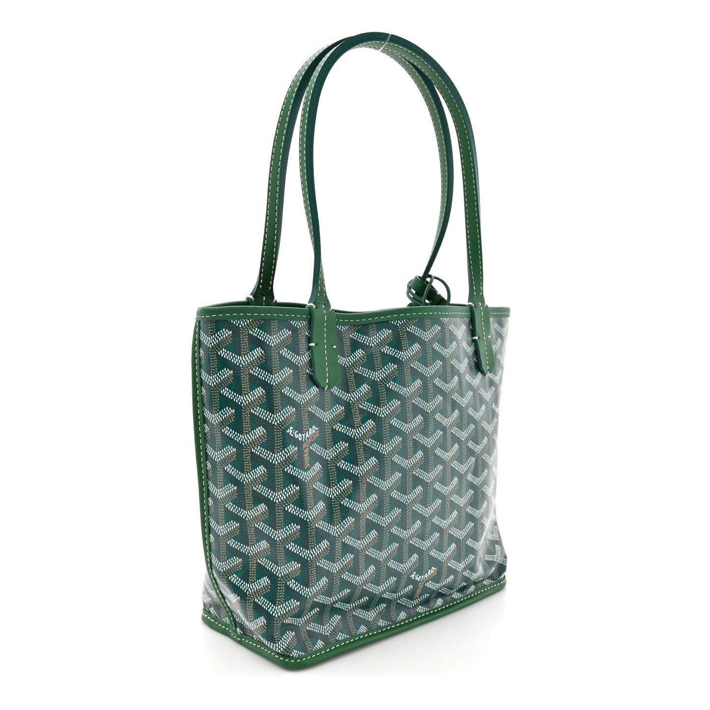 Goyardine Reversible Mini Anjou Green