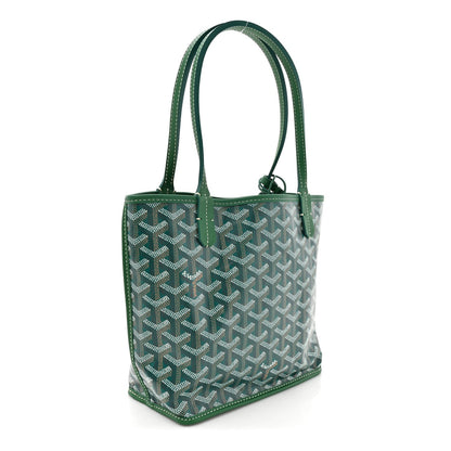 Goyardine Reversible Mini Anjou Green
