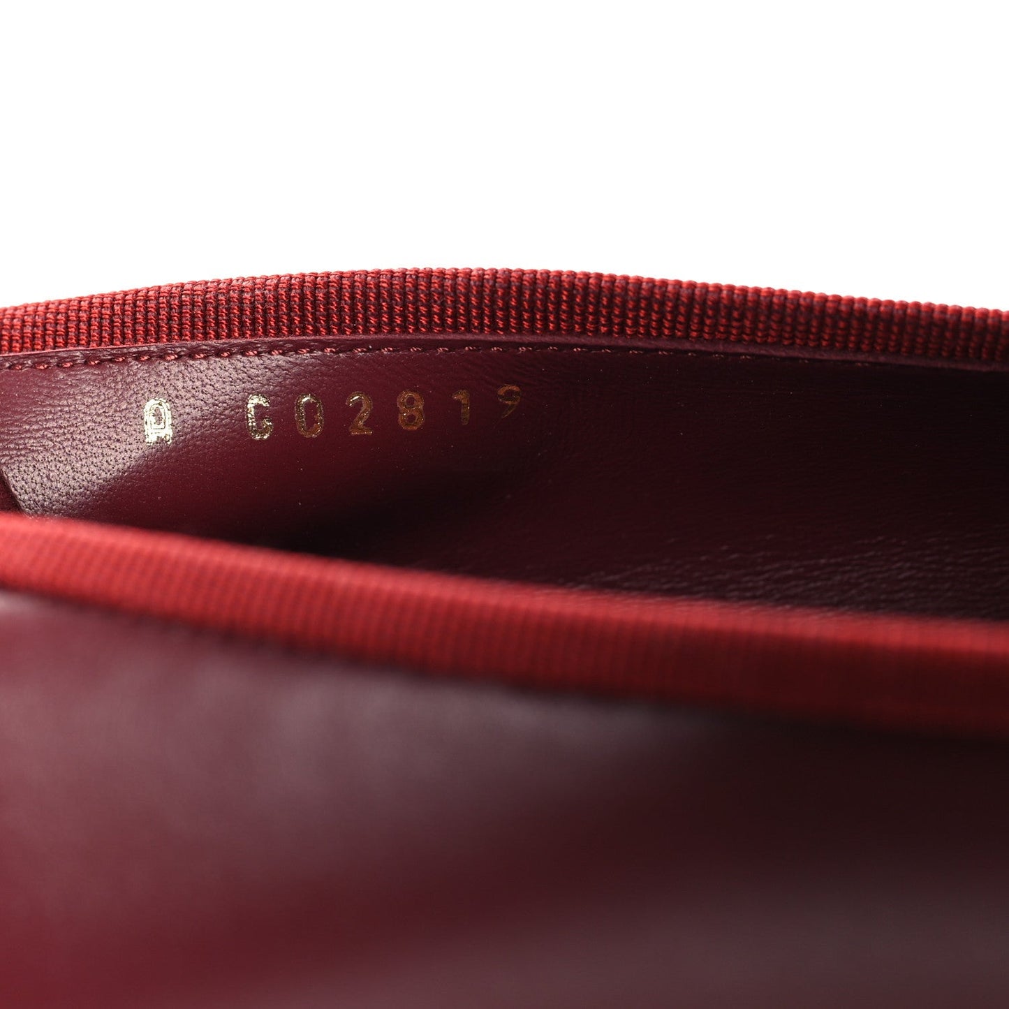 Lambskin Cap Toe CC Ballerina Flats 39 Burgundy Pink