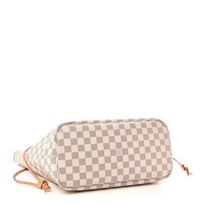 Damier Azur Neo Neverfull MM Rose Ballerine