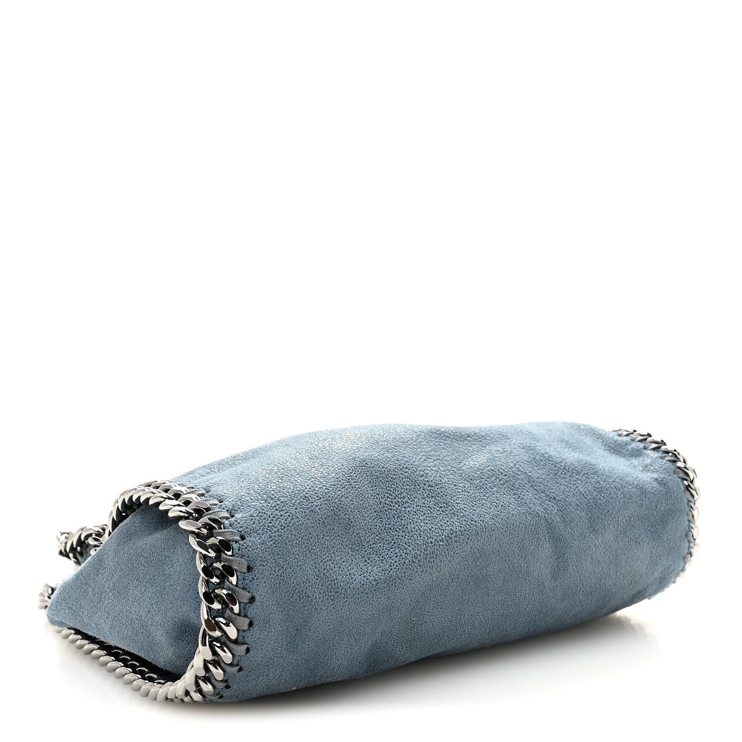 Shaggy Deer Mini Falabella Fold Over Tote Light Blue