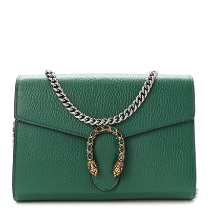 Calfskin Mini Dionysus Chain Wallet Emerald