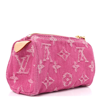 Denim Trousse Speedy Fuchsia