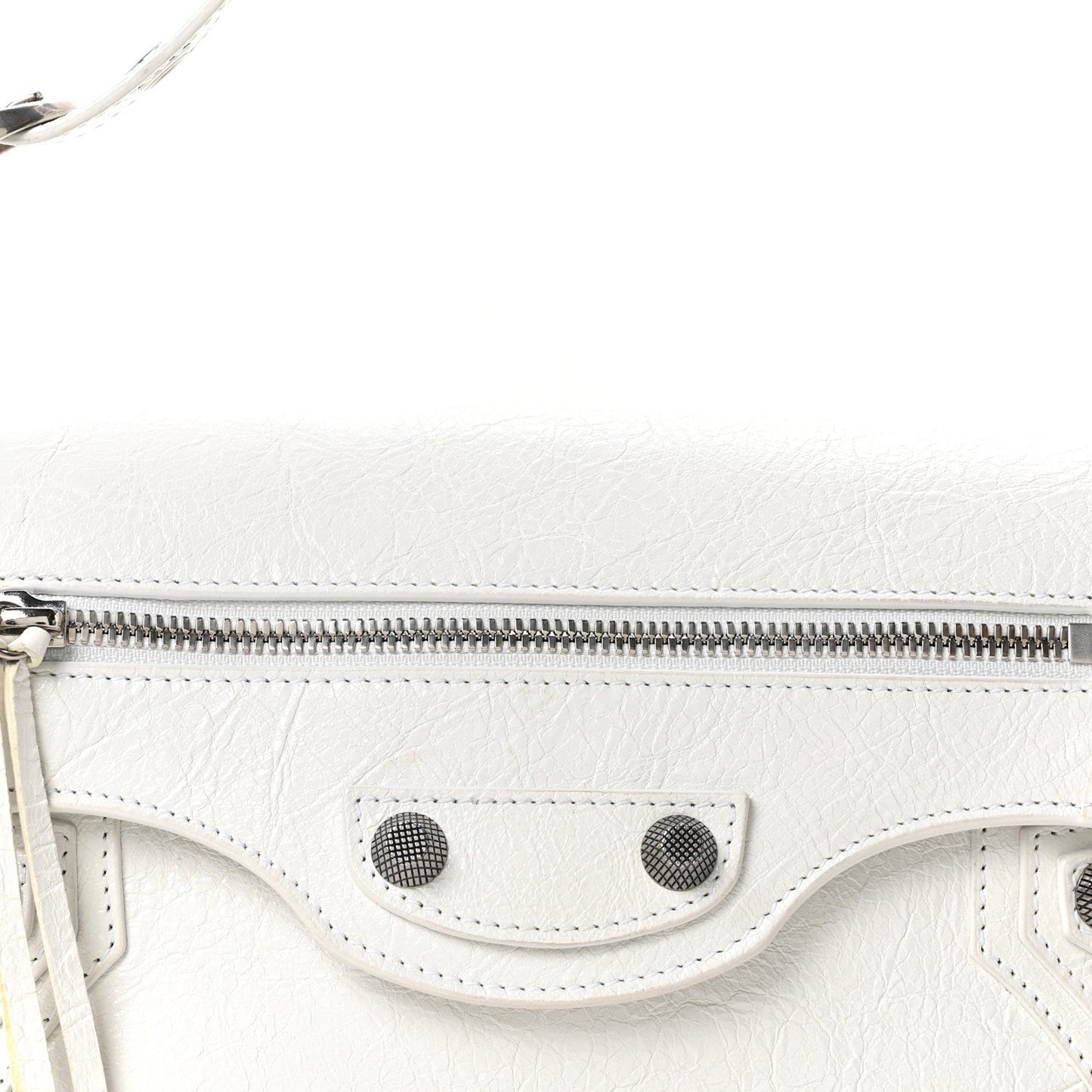 Agneau Arena Small Le Cagole Sling Bag Optic White