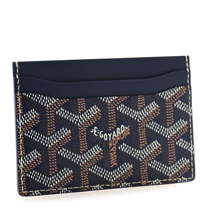 Goyardine Saint Sulpice Card Holder Navy