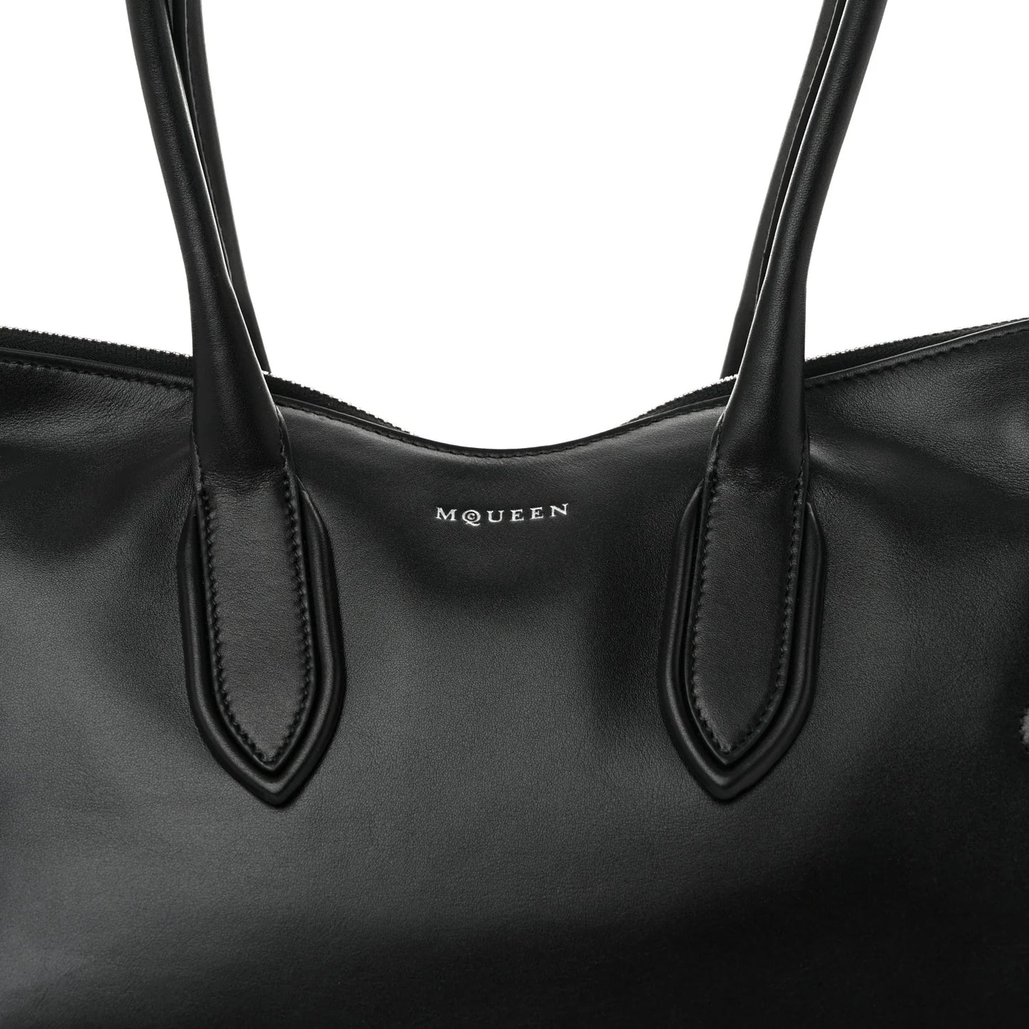 Alexander McQueen Calfskin The Manta Bag Black