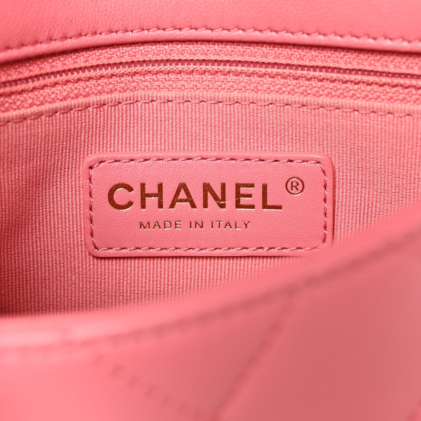 Lambskin Quilted CC Small Dynasty Flap Pink
