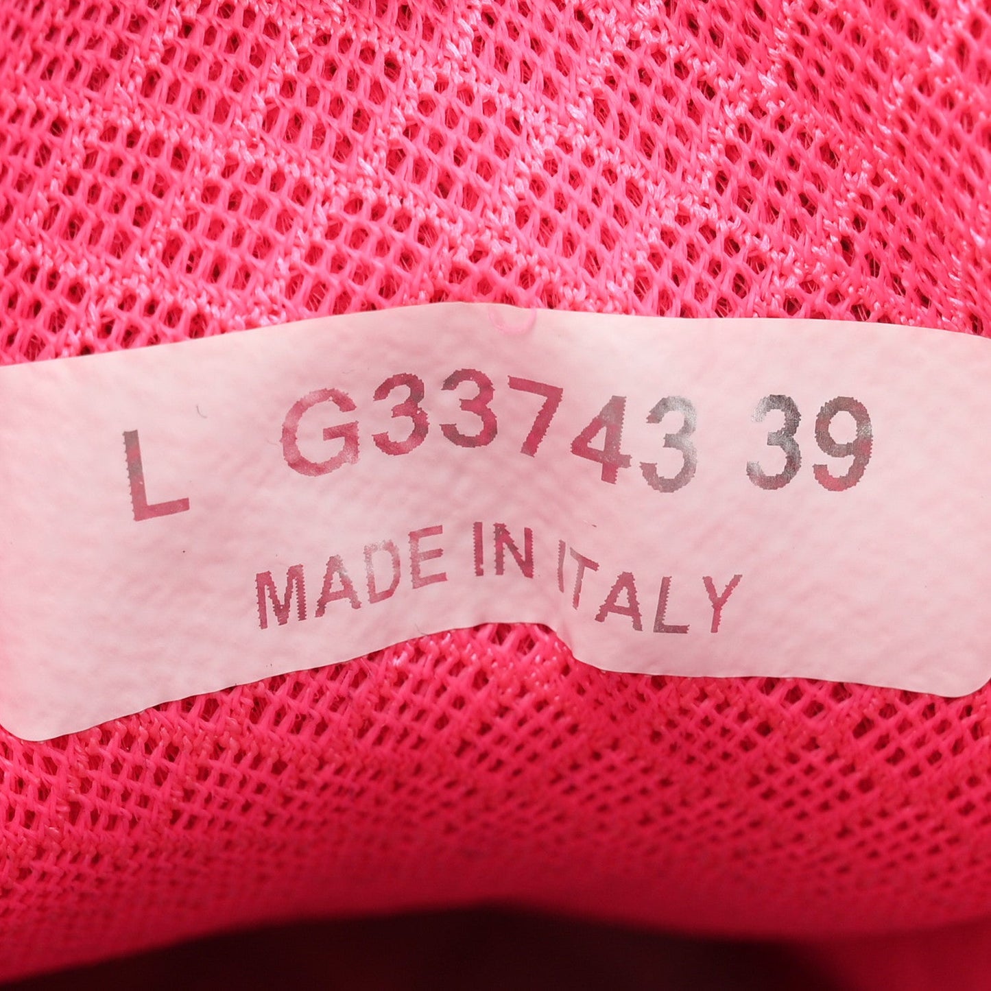 Calfskin Fabric Sneakers 39 White Silver Fluo Pink