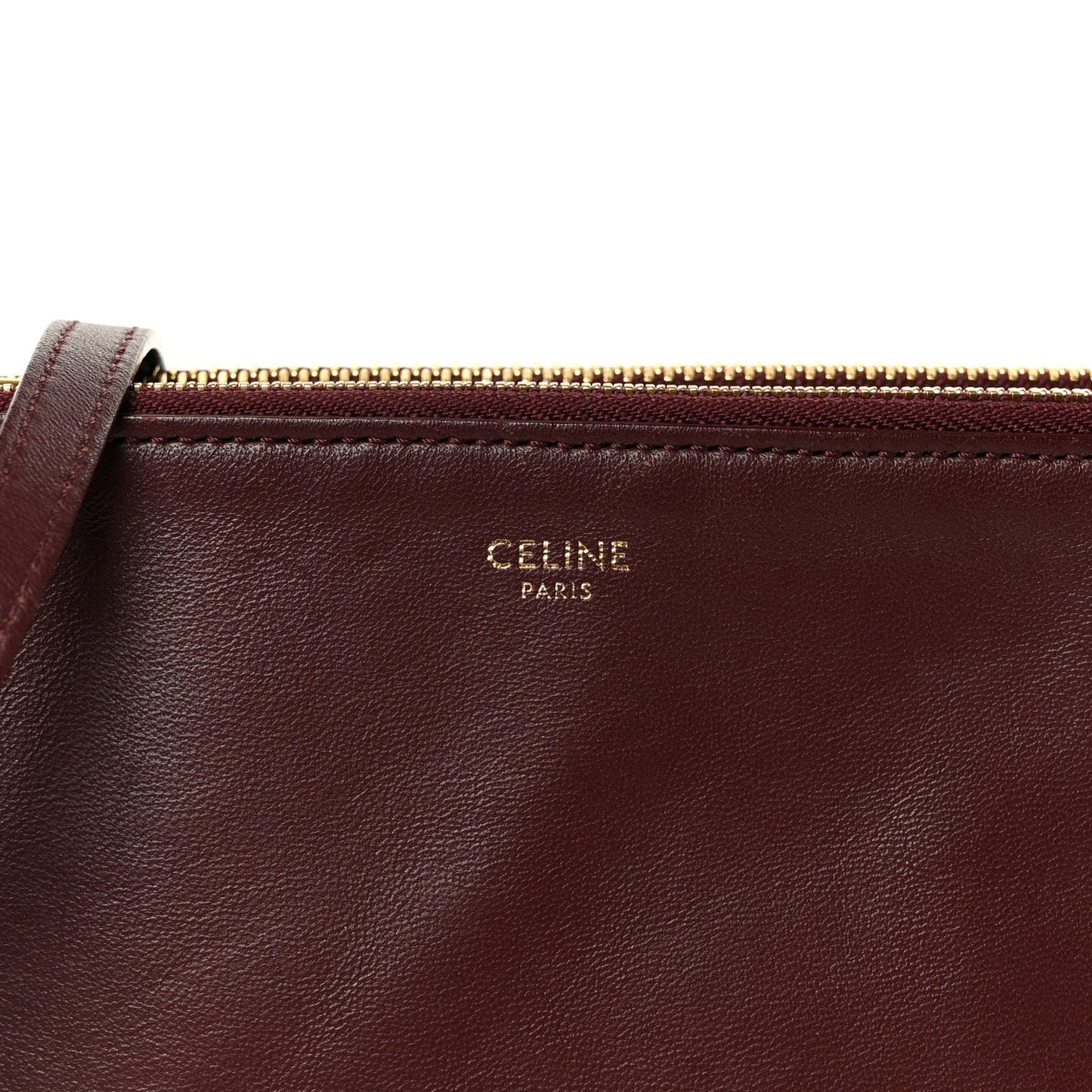 Lambskin Small Trio Crossbody Bag Burgundy