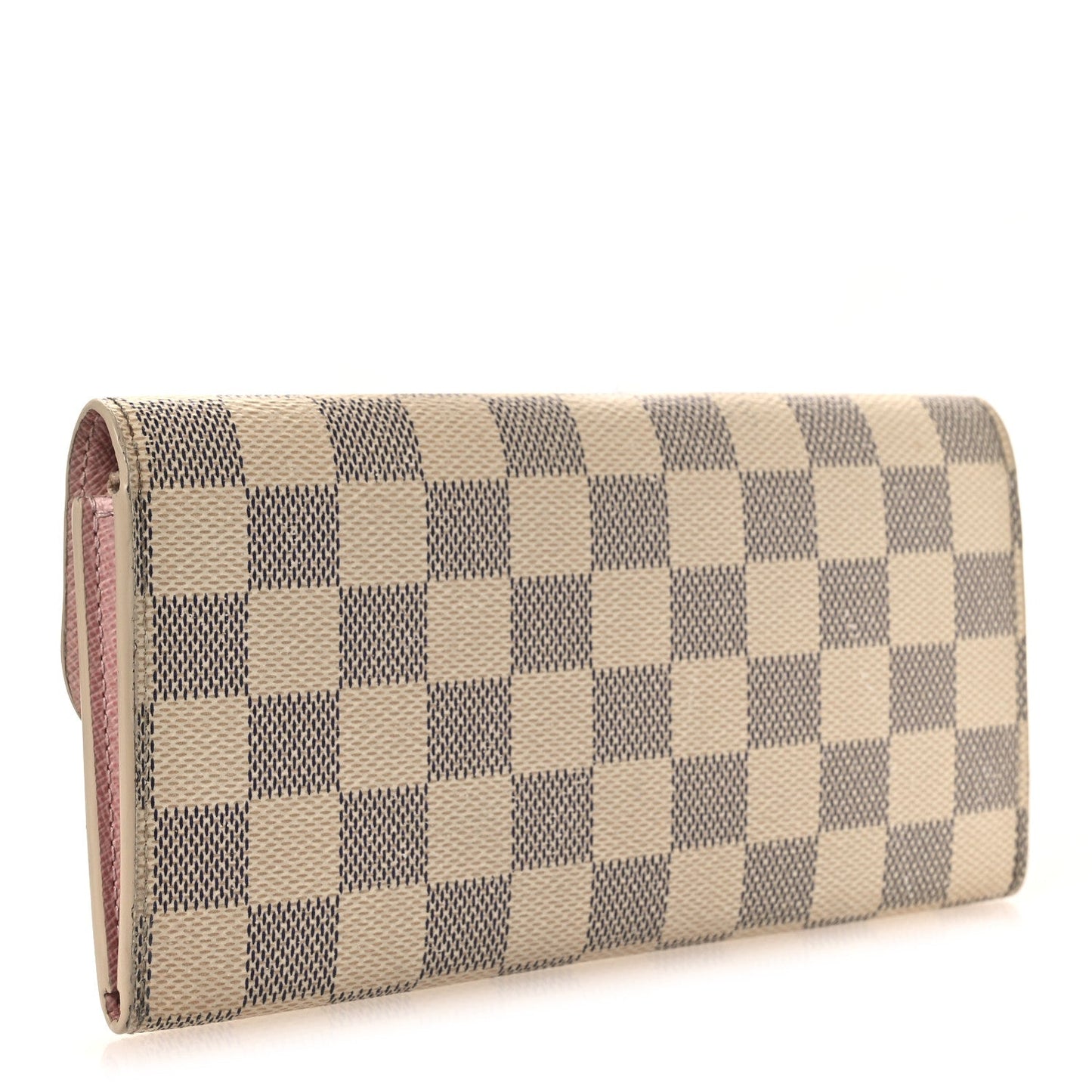 Damier Azur Emilie Wallet Rose Ballerine
