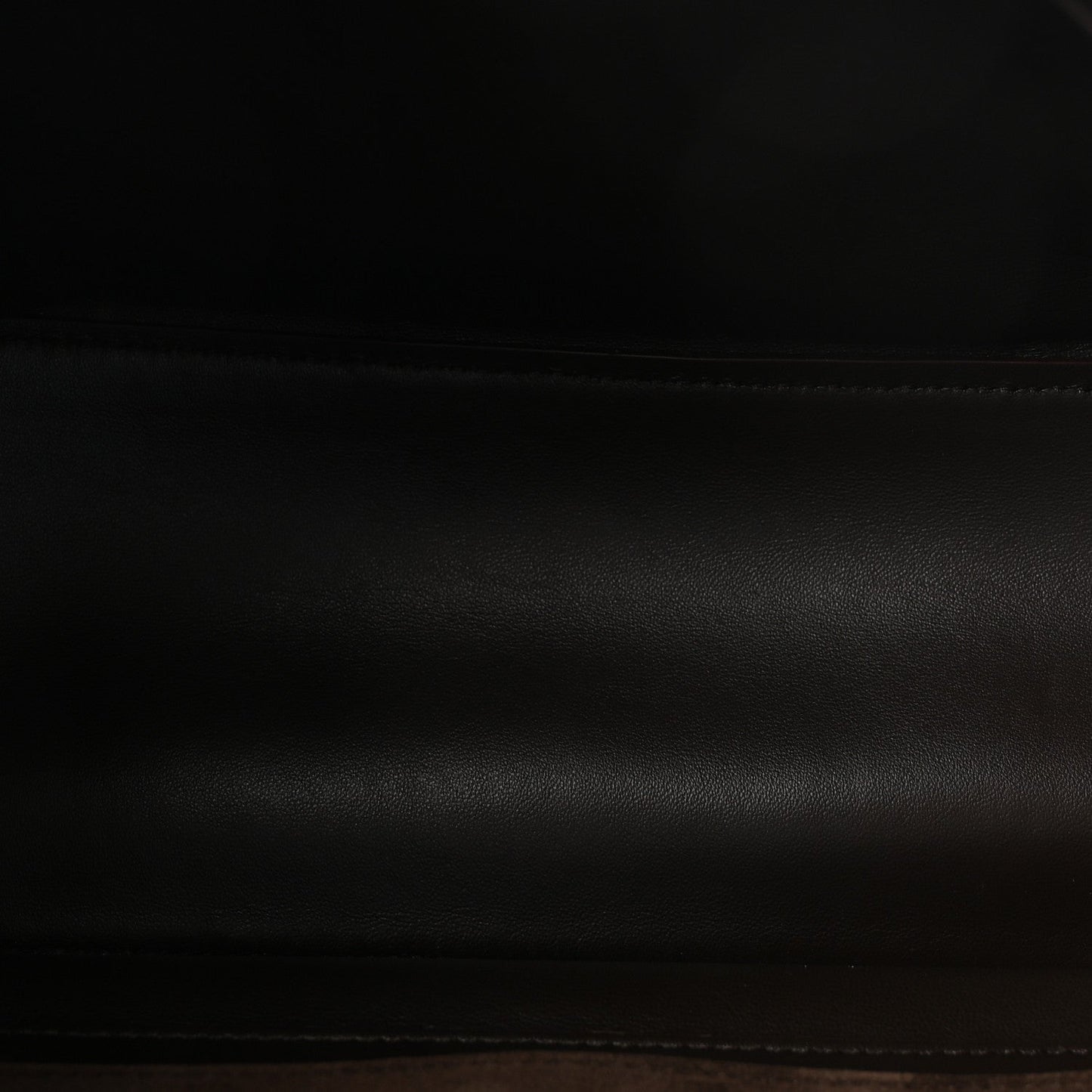 Suede Calfskin Small Souplissimo Maxi Flap Dark Brown