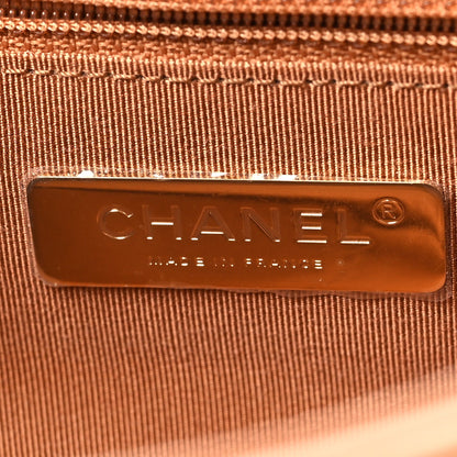 Lambskin Quilted Medium Chanel 19 Flap Brown
