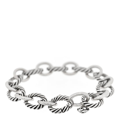 Sterling Silver 12mm Large Oval Link Bracelet