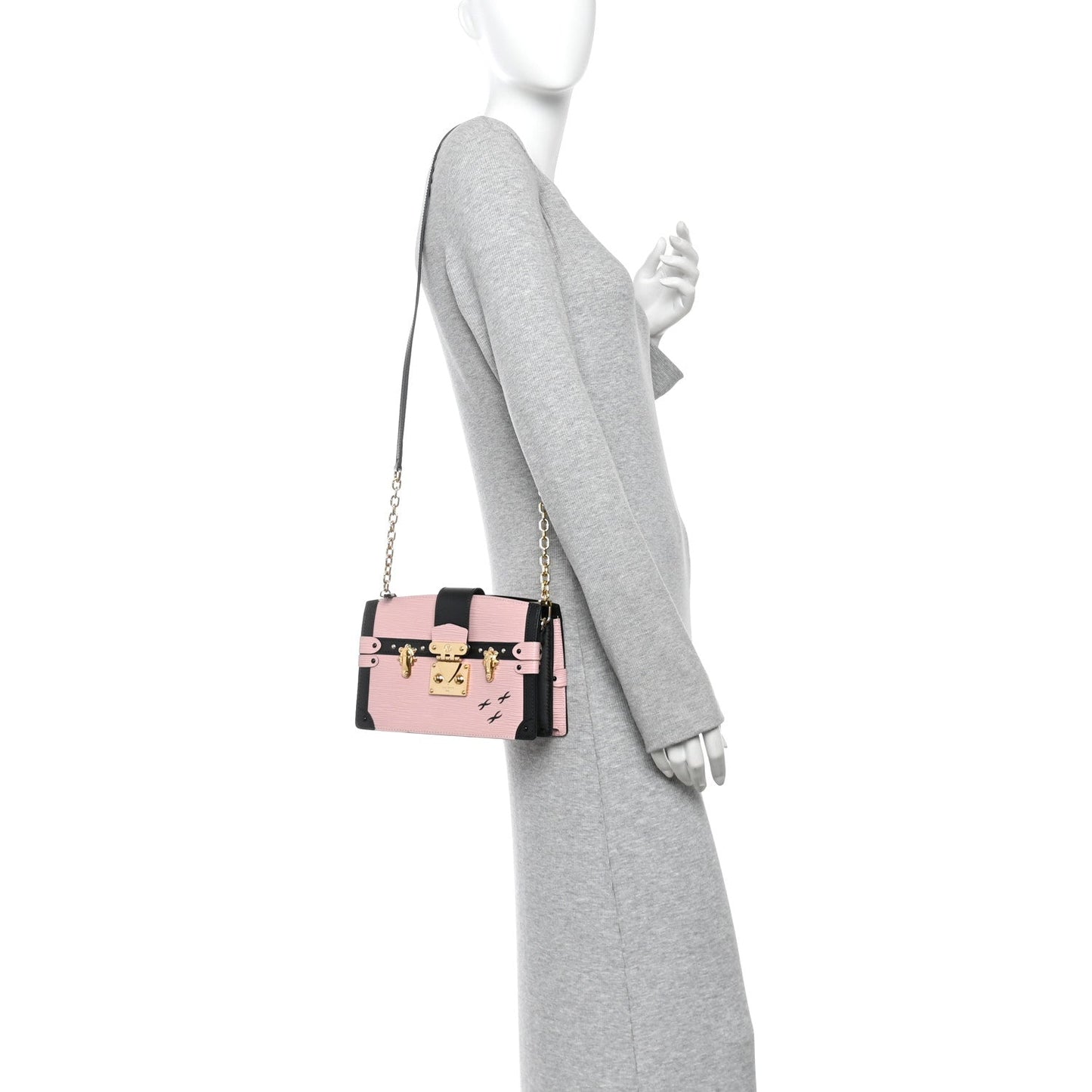 Epi Trunk Clutch Rose Ballerine