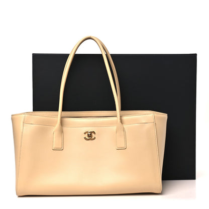 Calfskin Archetype Small Shopping Tote Beige