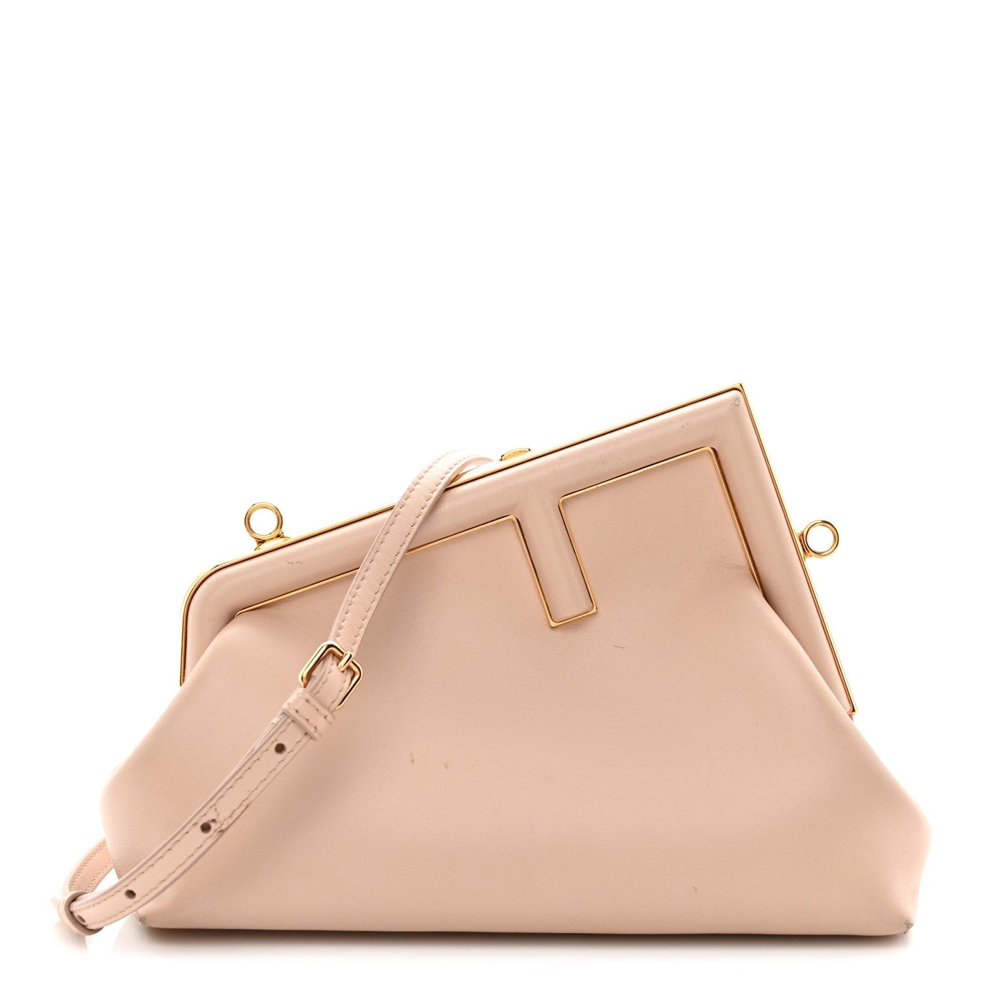 Shiny Nappa Small Fendi First Poudre