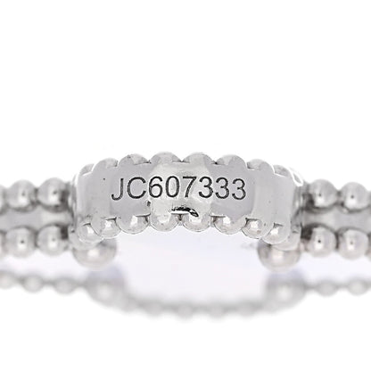 18K White Gold Chalcedony 5 Motifs Vintage Alhambra Bracelet