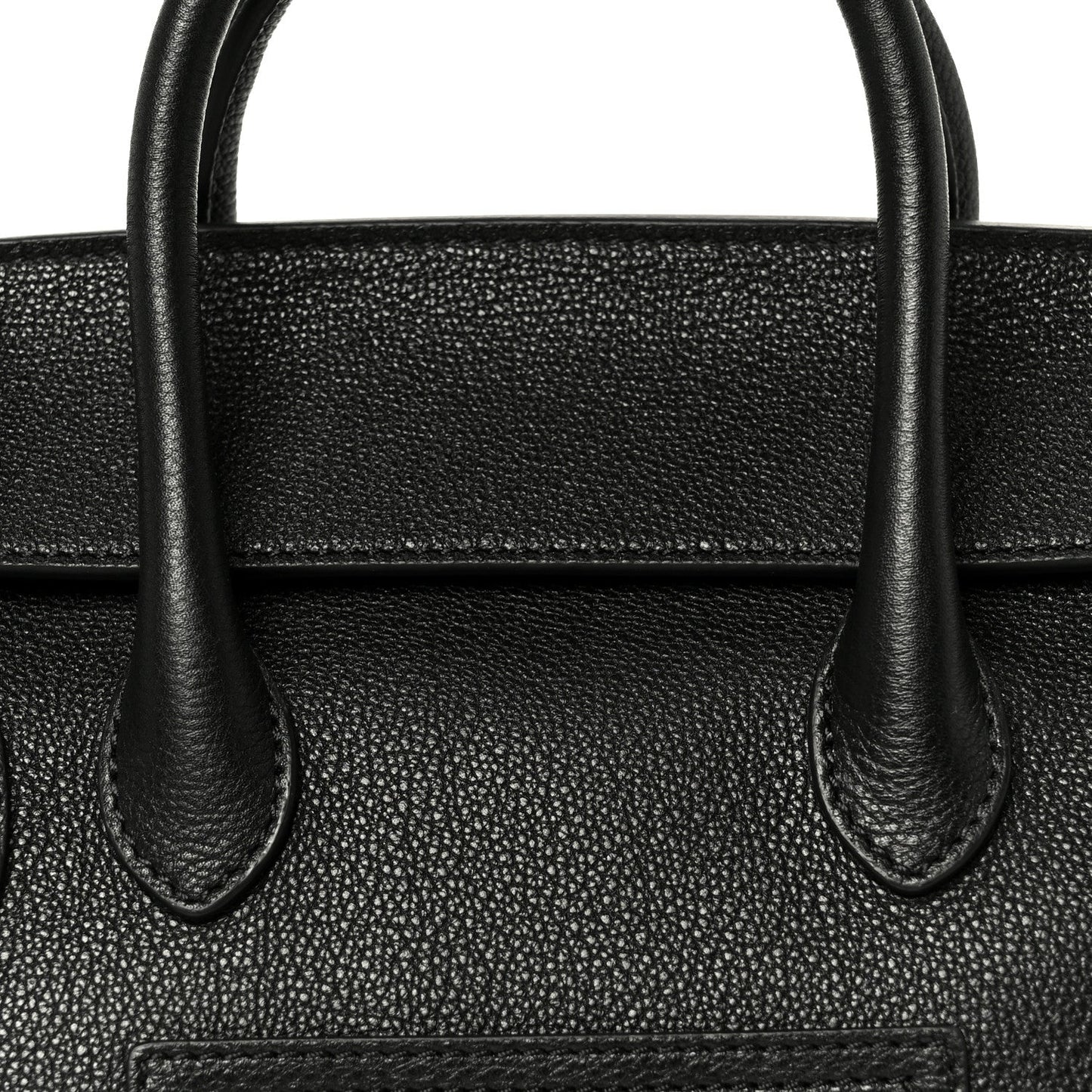 Grained Calfskin Little New Luggage Black