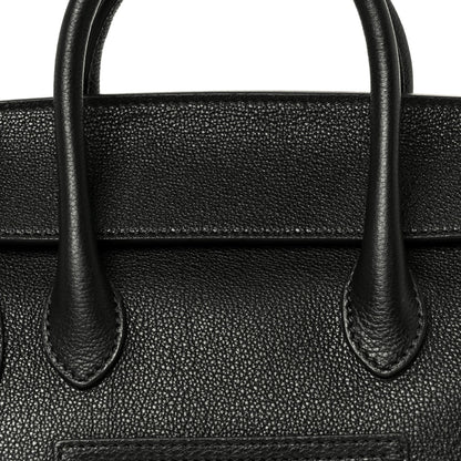 Grained Calfskin Little New Luggage Black