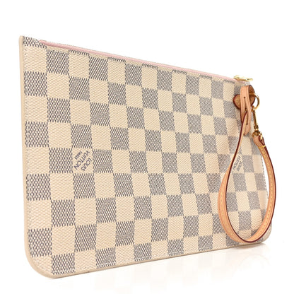 Damier Azur Neverfull MM GM Pochette  Rose Ballerine