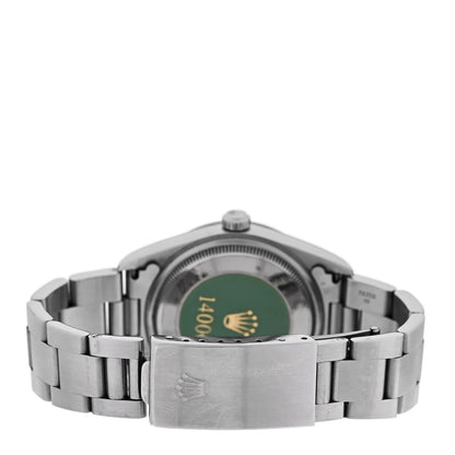 Rolex Stainless Steel 34mm Air-King Oyster Perpetual Precision Watch Black 14000