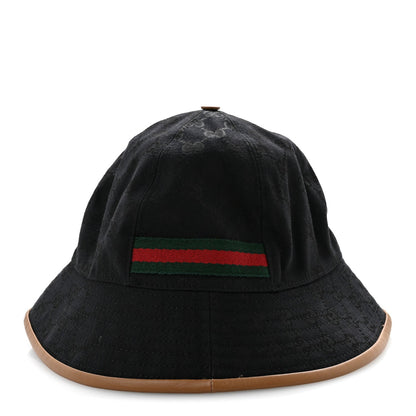 Monogram Web Bucket Hat S Black