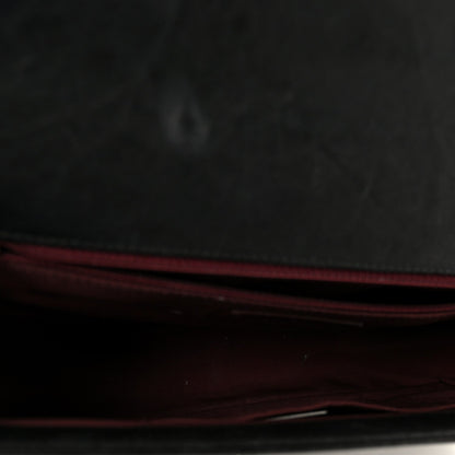 Crumpled Lambskin New Medium Studded Boy Flap Black