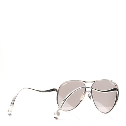 Mirrored Pilot Sunglasses 71790 Silver