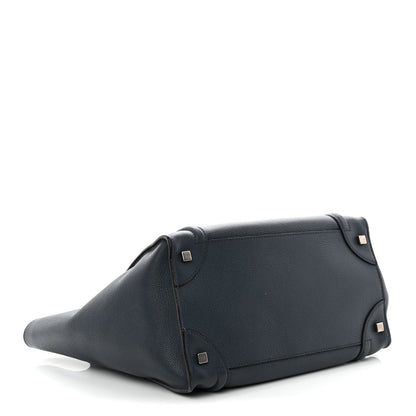 Drummed Calfskin Mini Luggage Slate