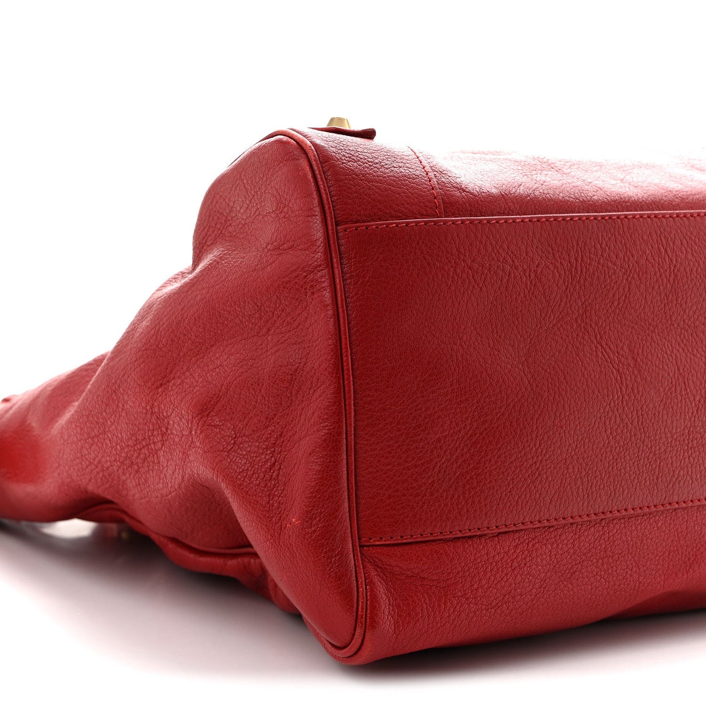 Sugar Goatskin Classic Gold Hardware Velo Rouge Coquelicot