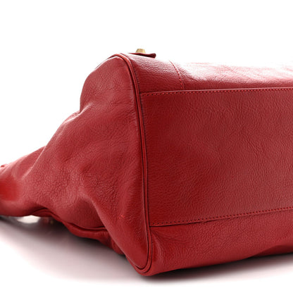 Sugar Goatskin Classic Gold Hardware Velo Rouge Coquelicot