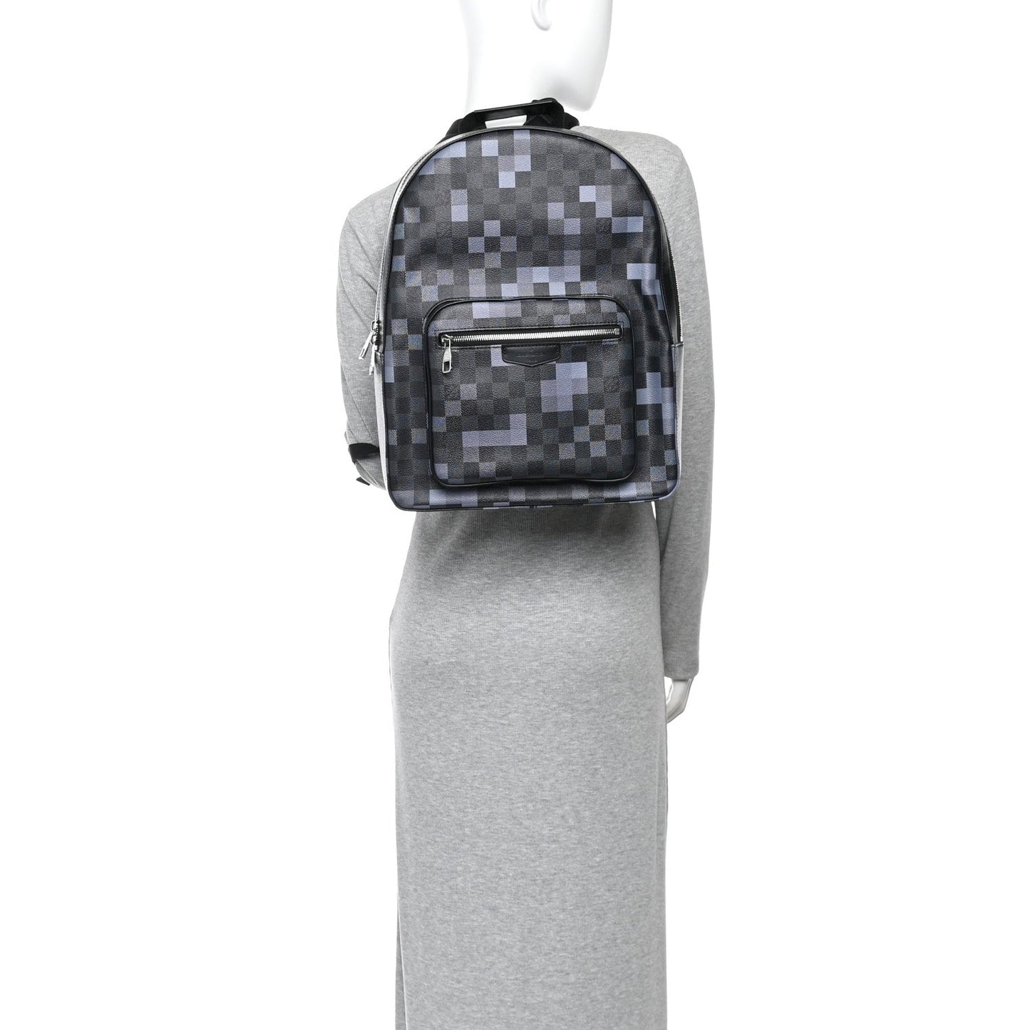 Damier Graphite Pixel Josh Backpack Gris